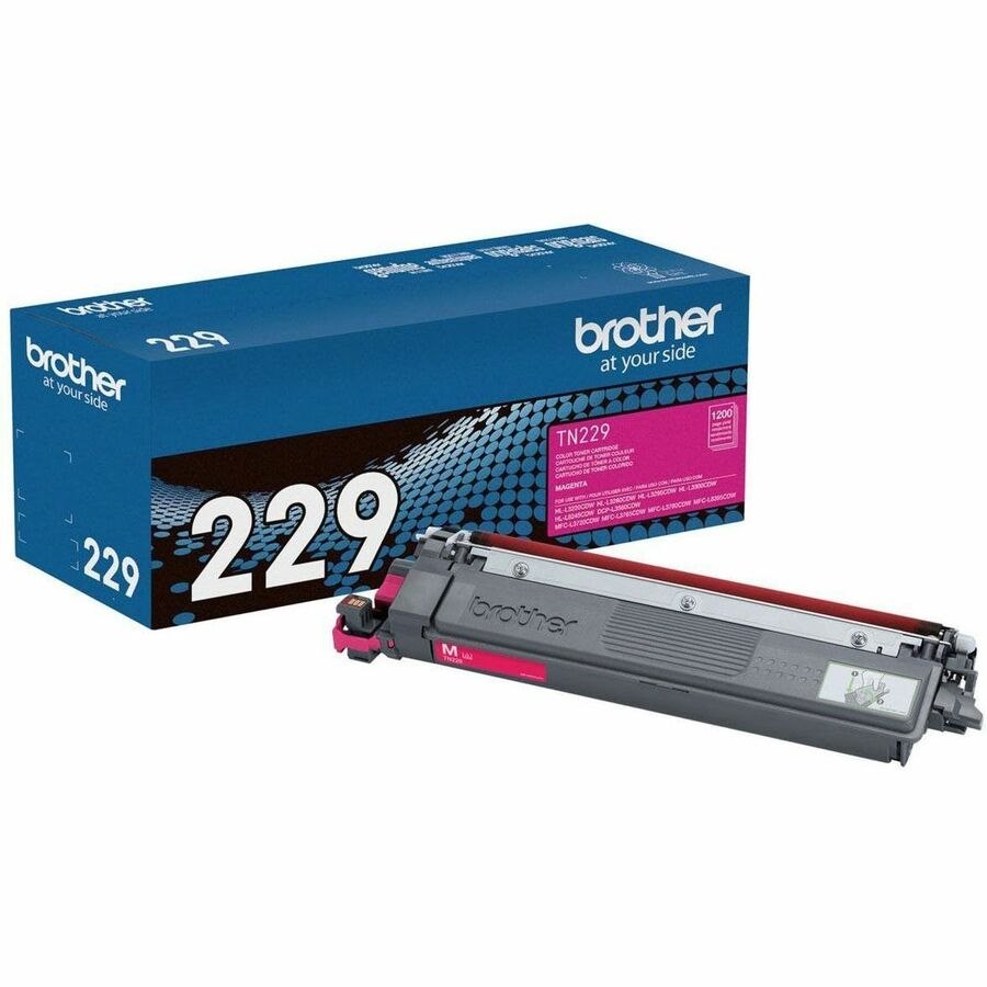 Brother Genuine TN229M Standard Yield Magenta Toner Cartridge