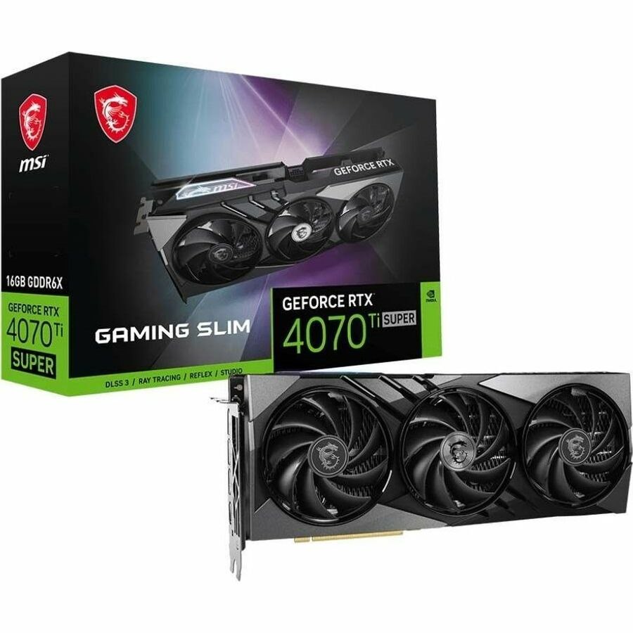 MSI NVIDIA GeForce RTX 4070 Ti Super Graphic Card - 16 GB GDDR6X - Full-height