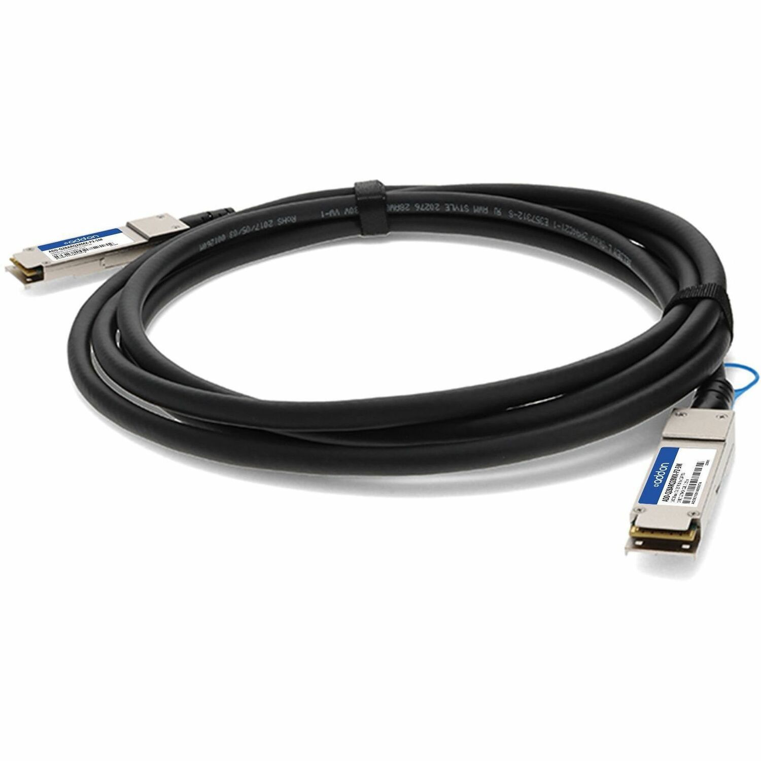 AddOn Arista Networks&reg; CAB-Q-Q-100G-2-5M to Mellanox&reg; MCP1600-C02A Compatible TAA Compliant 100GBase-CU QSFP28 to QSFP28 Direct Attach Cable (Passive Twinax, 2.5m)