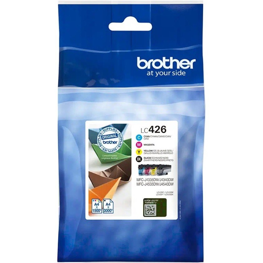 Brother LC426VAL Original Inkjet Ink Cartridge - Multi-pack - Black, Cyan, Magenta, Yellow Pack