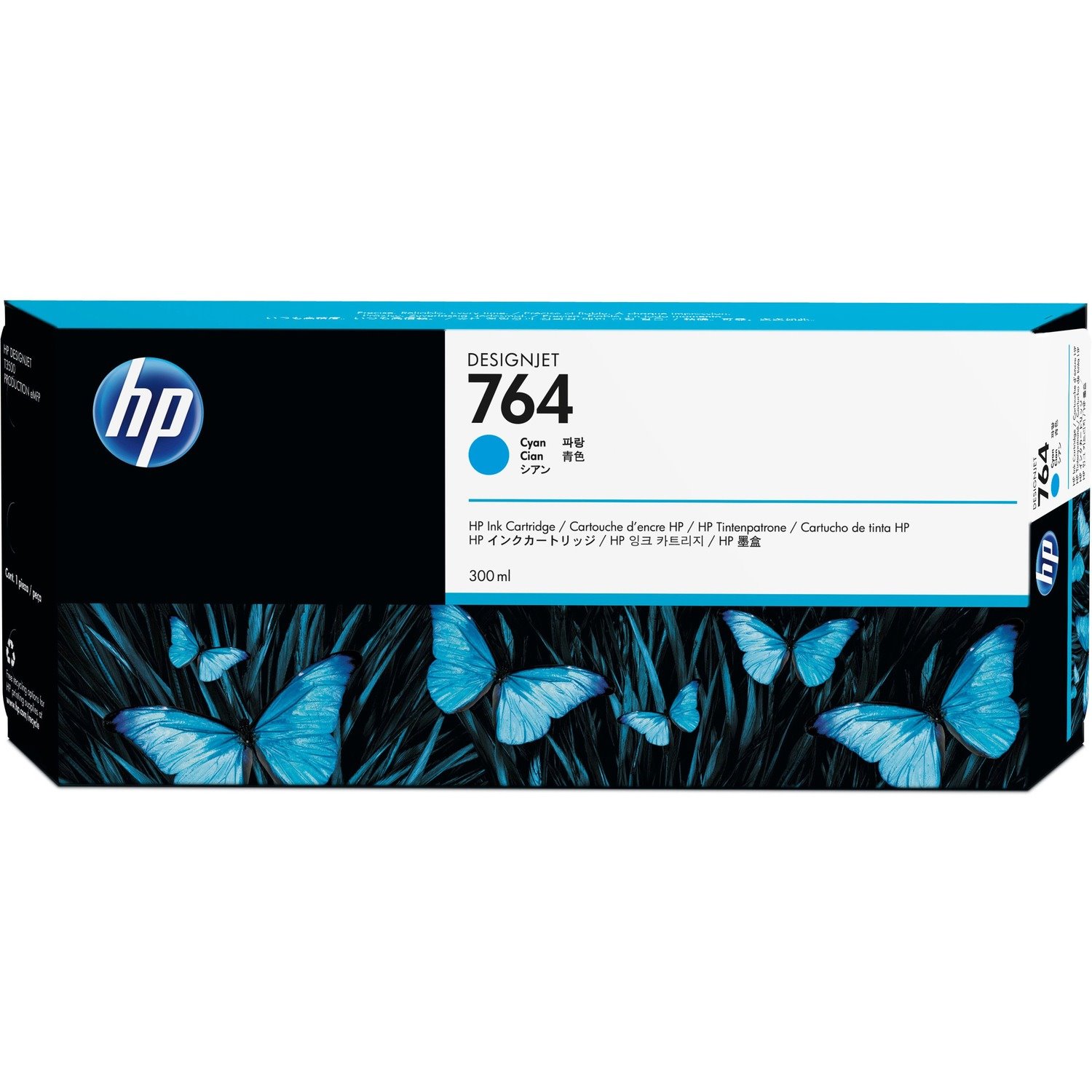 HP 764 Original Ink Cartridge - Cyan Pack