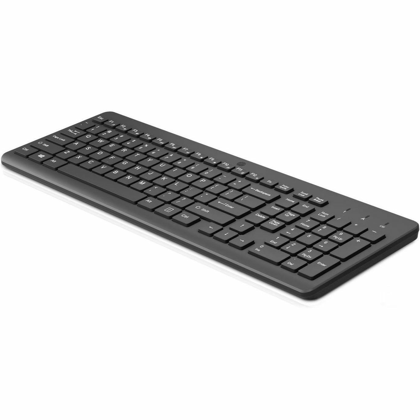 HP 220 Toetsenbord - Full-size - Draadloos Verbinding - USB type A Interface - Belgisch - AZERTY indeling - Zwart