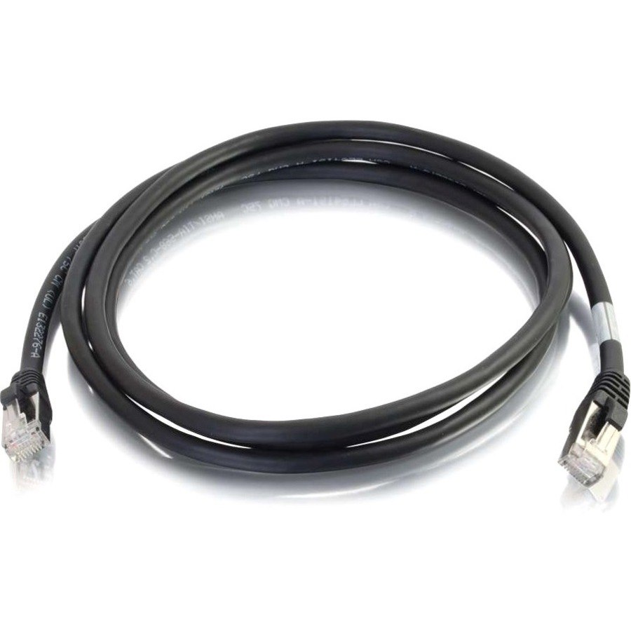 C2G 2ft Cat6 Snagless Shielded (STP) Network Patch Cable - Black