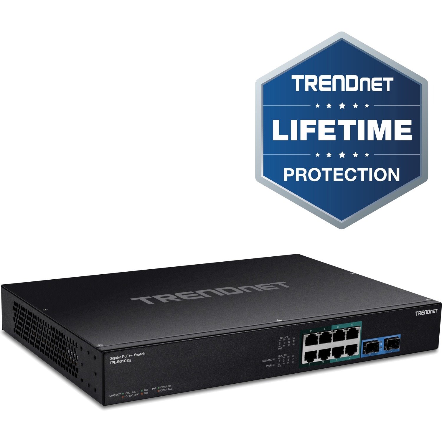 TRENDnet TPE-BG102g 10 Ports Ethernet Switch - Gigabit Ethernet - 1000Base-T, 1000Base-X