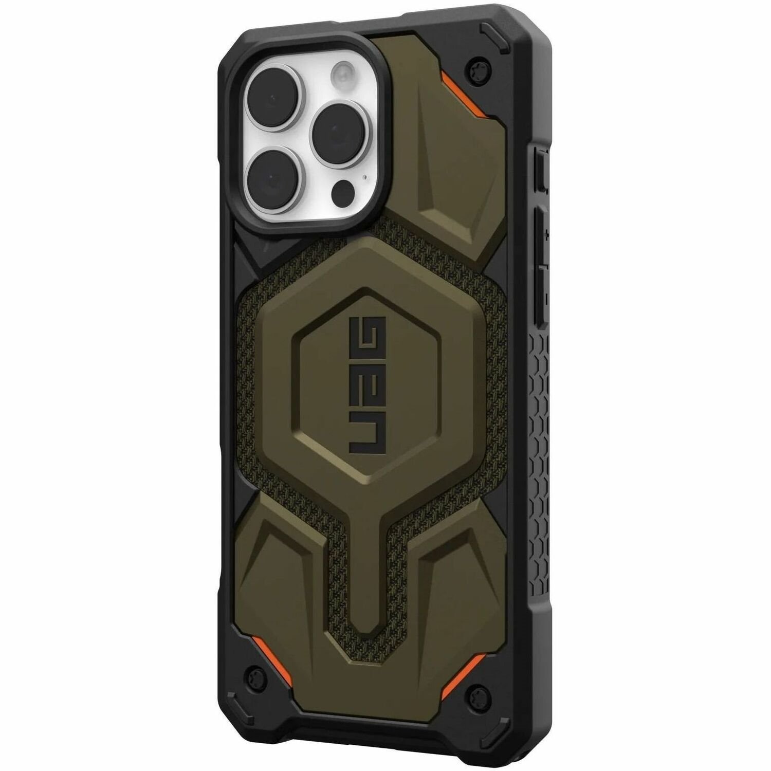 Urban Armor Gear Monarch Pro Rugged Case for Apple iPhone 16 Pro Max Smartphone - Kevlar Elemental Green