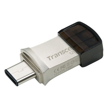 Transcend 128GB JetFlash 890 USB 3.1 (Gen 1) Type A USB Type C On-The-Go Flash Drive