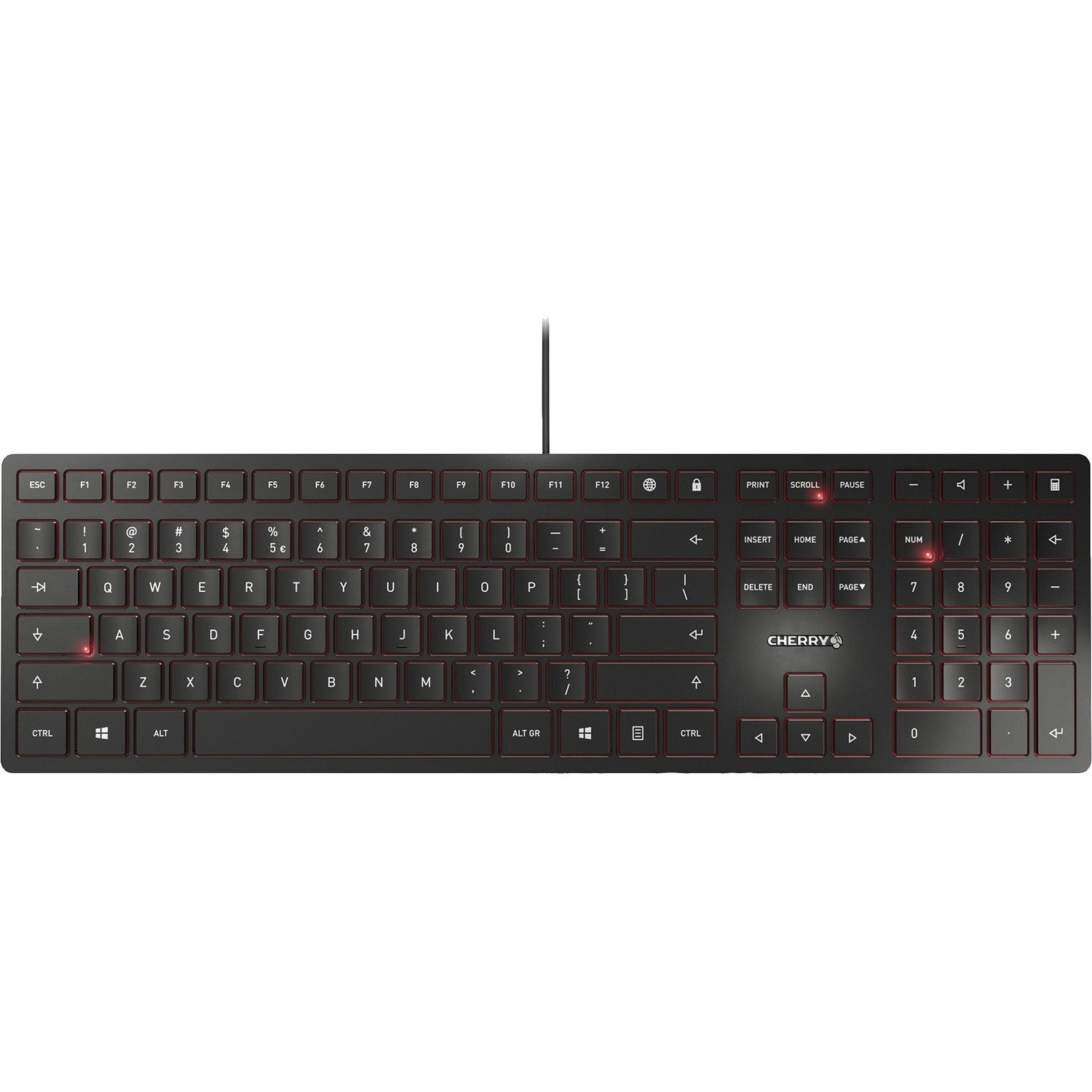 CHERRY KC 6000 SLIM Black Wired Keyboard