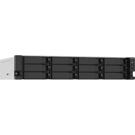 QNAP TS-1273AU-RP-8G 8 x Total Bays SAN/NAS Storage System - 5 GB Flash Memory Capacity - AMD Ryzen V1500B Quad-core (4 Core) 2.20 GHz - 8 GB RAM - DDR4 SDRAM - 2U Rack-mountable