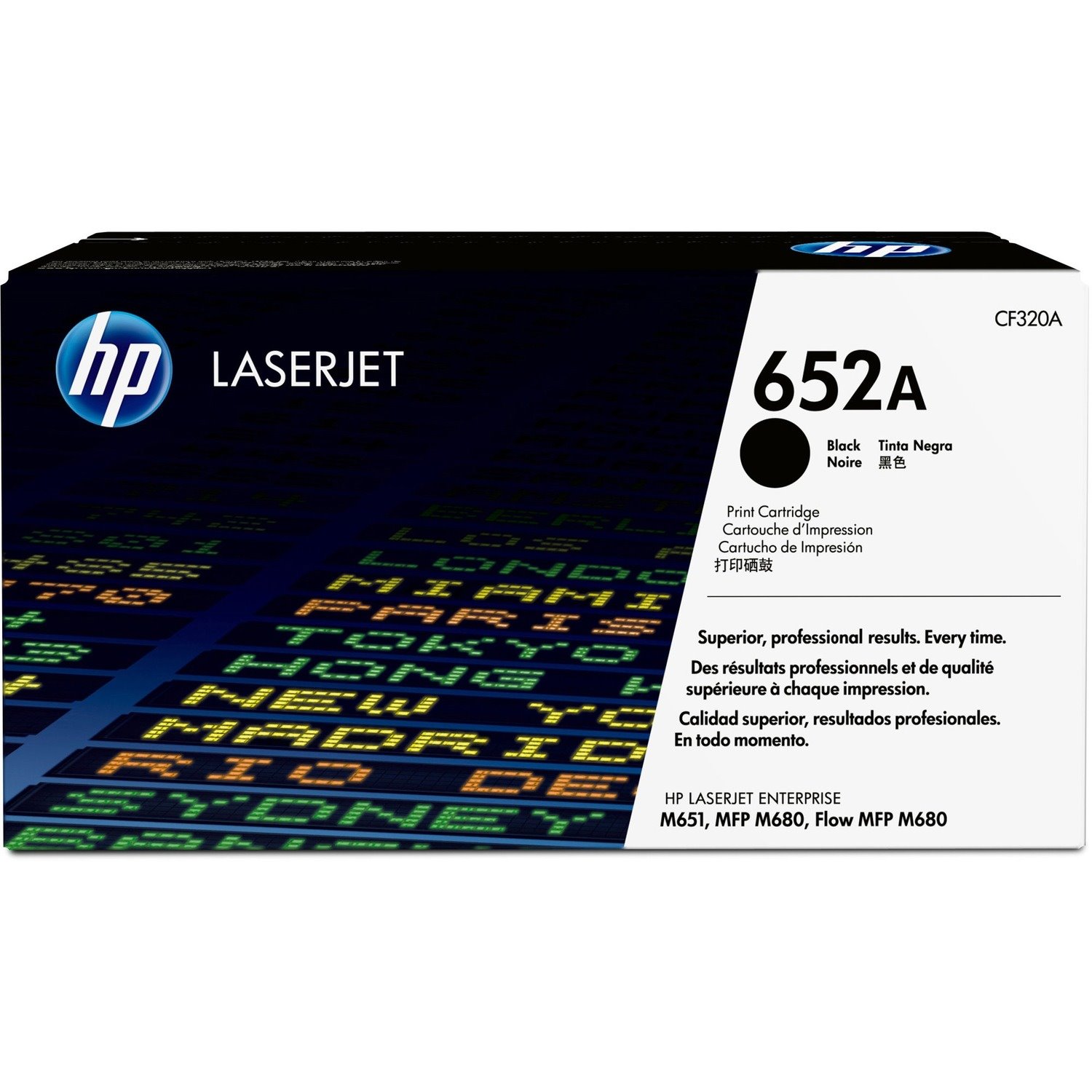 HP 652A Original Laser Toner Cartridge - Black - 1 Pack