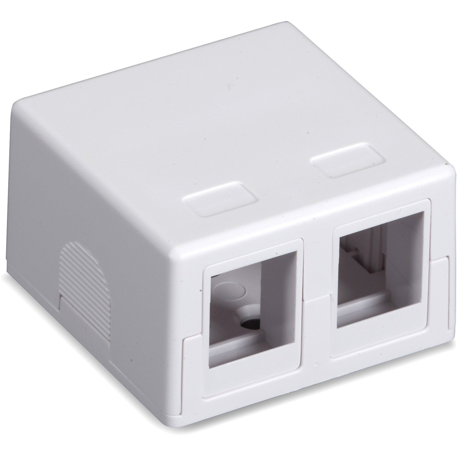 Black Box Value Line Surface-Mount Housing, 2-Port, White