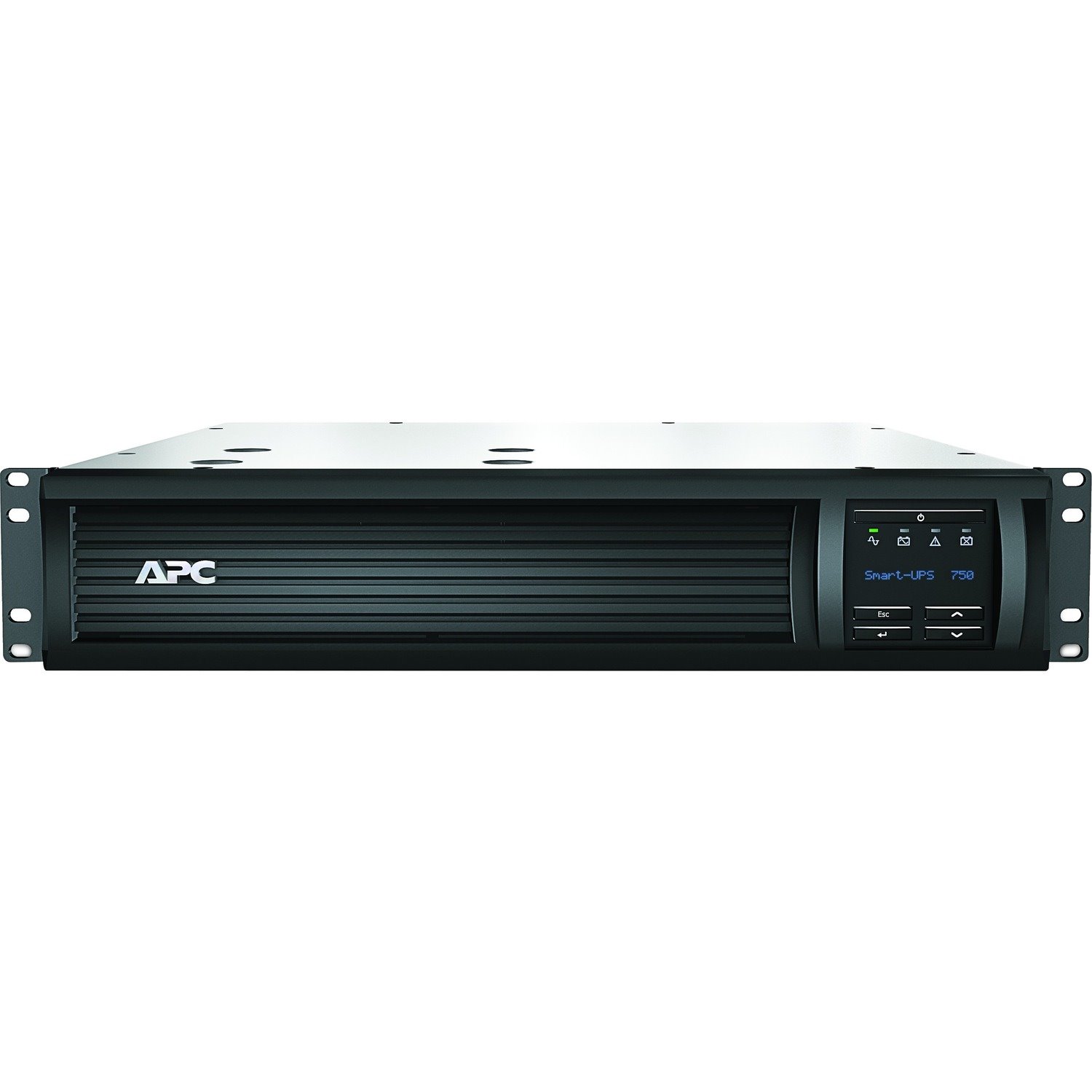 APC Smart-UPS, Line Interactive, 750VA, Rackmount 2U, 120V, 6x NEMA 5-15R outlets, SmartConnect Port+SmartSlot, AVR, LCD