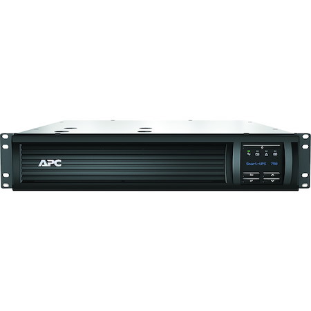 APC Smart-UPS, Line Interactive, 750VA, Rackmount 2U, 120V, 6x NEMA 5-15R outlets, SmartConnect Port+SmartSlot, AVR, LCD