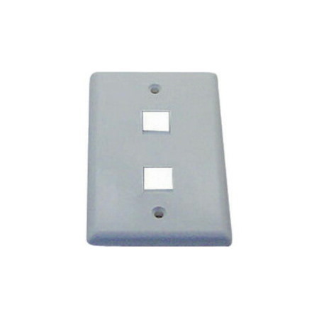Dynamix Dual Port Face Plate for 110/Keystone Jacks