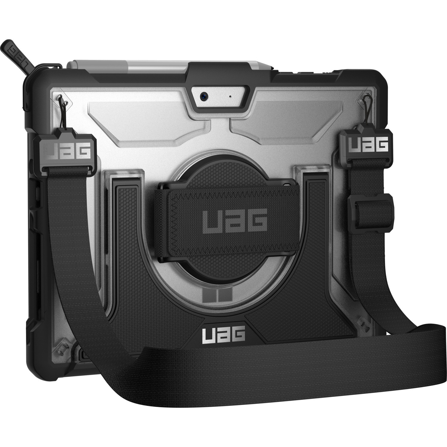 Urban Armor Gear Plasma Carrying Case for 10.5" Microsoft Surface Go, Surface Go 2, Surface Go 3 Tablet, Keyboard, Stylus - Ice, Translucent