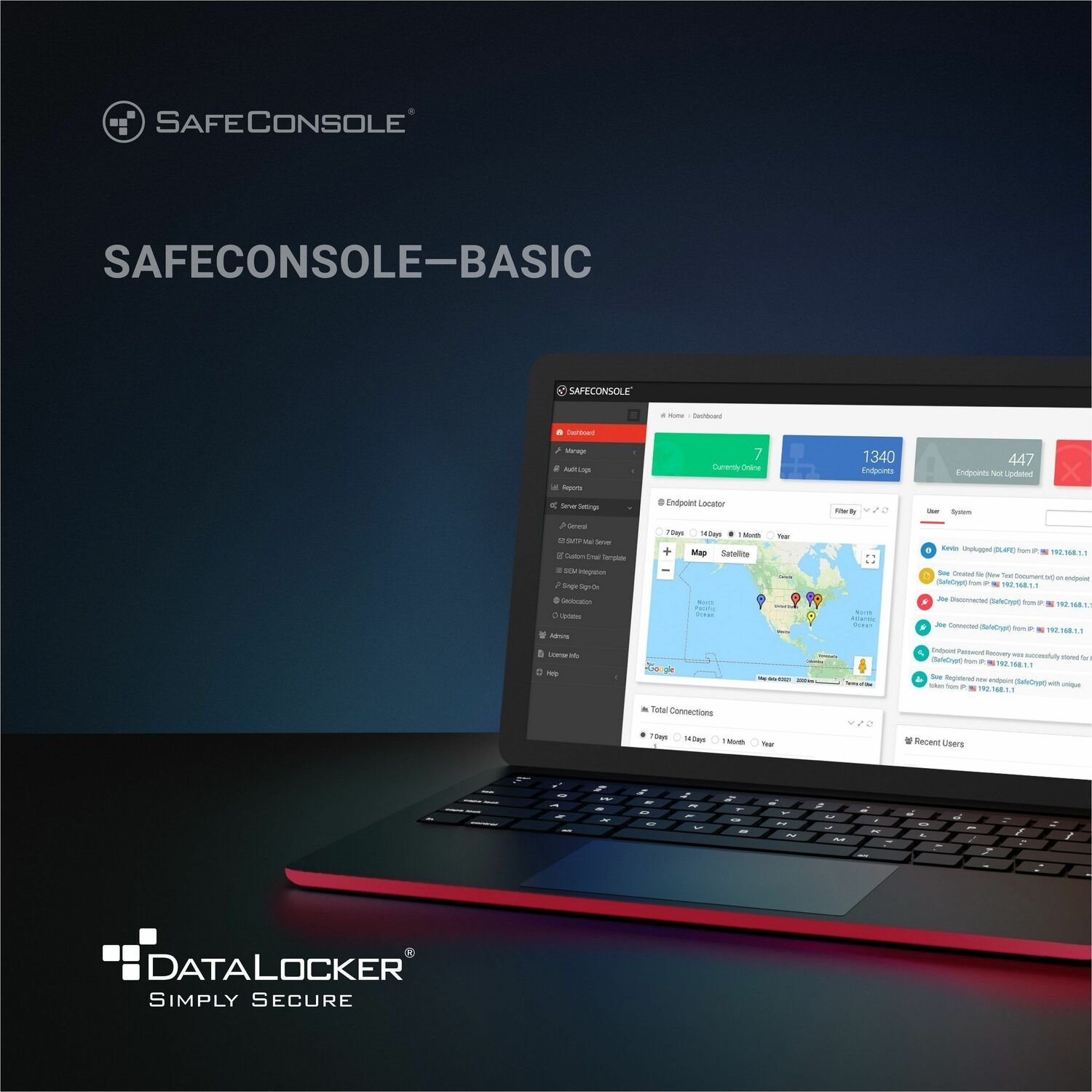 DataLocker SafeConsole Basic On-Prem Server - License - 1 Year