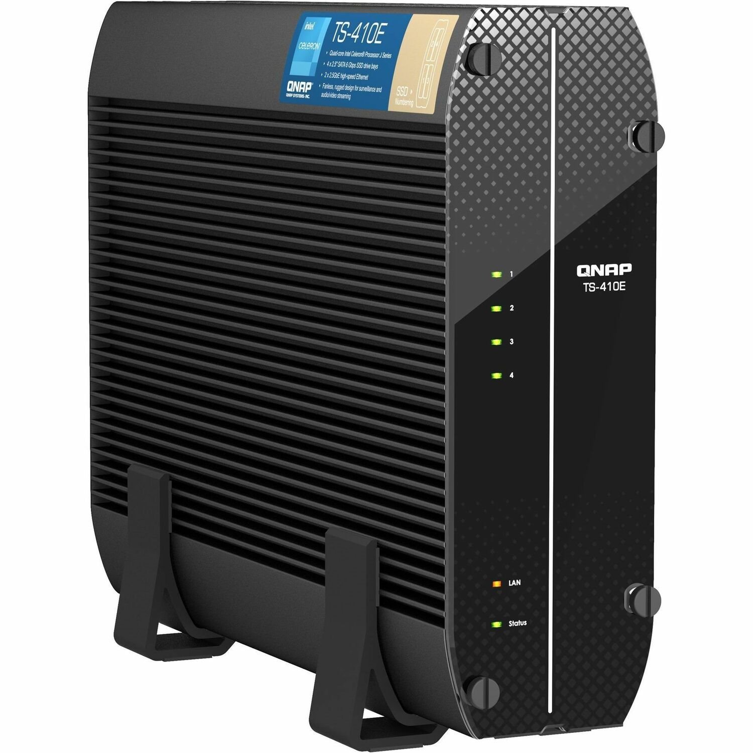 Qnap 4-Bay Nas(No Disk) Celeron QC 2.6GHz, 8GB, 2.5GbE(2), Hdmi(1), Usb 3.2(4), 3YR WTY