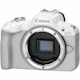 Canon EOS R50 24.2 Megapixel Mirrorless Camera Body Only - White