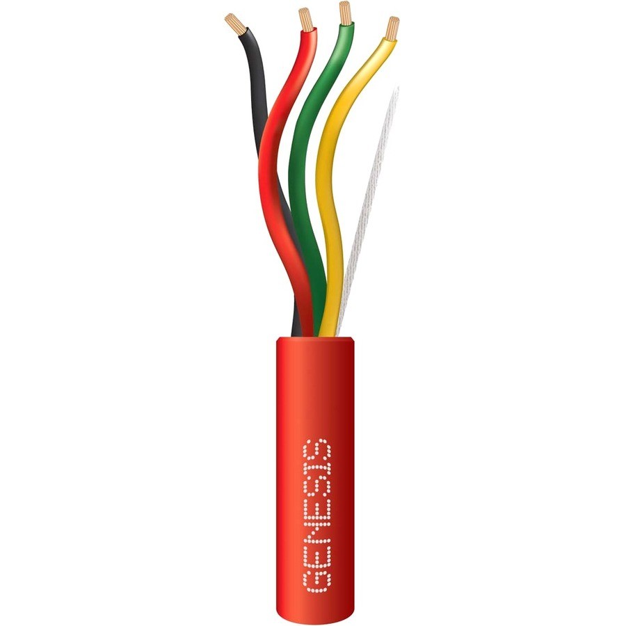 Genesis 45261004 - 16 AWG 4C Str Plenum, Red, 1000 ft. Reel
