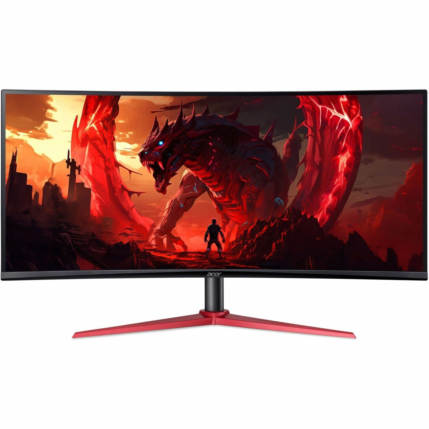 Acer Nitro XZ342CU V 34" Class UW-QHD Gaming LED Monitor - 21:9 - Black