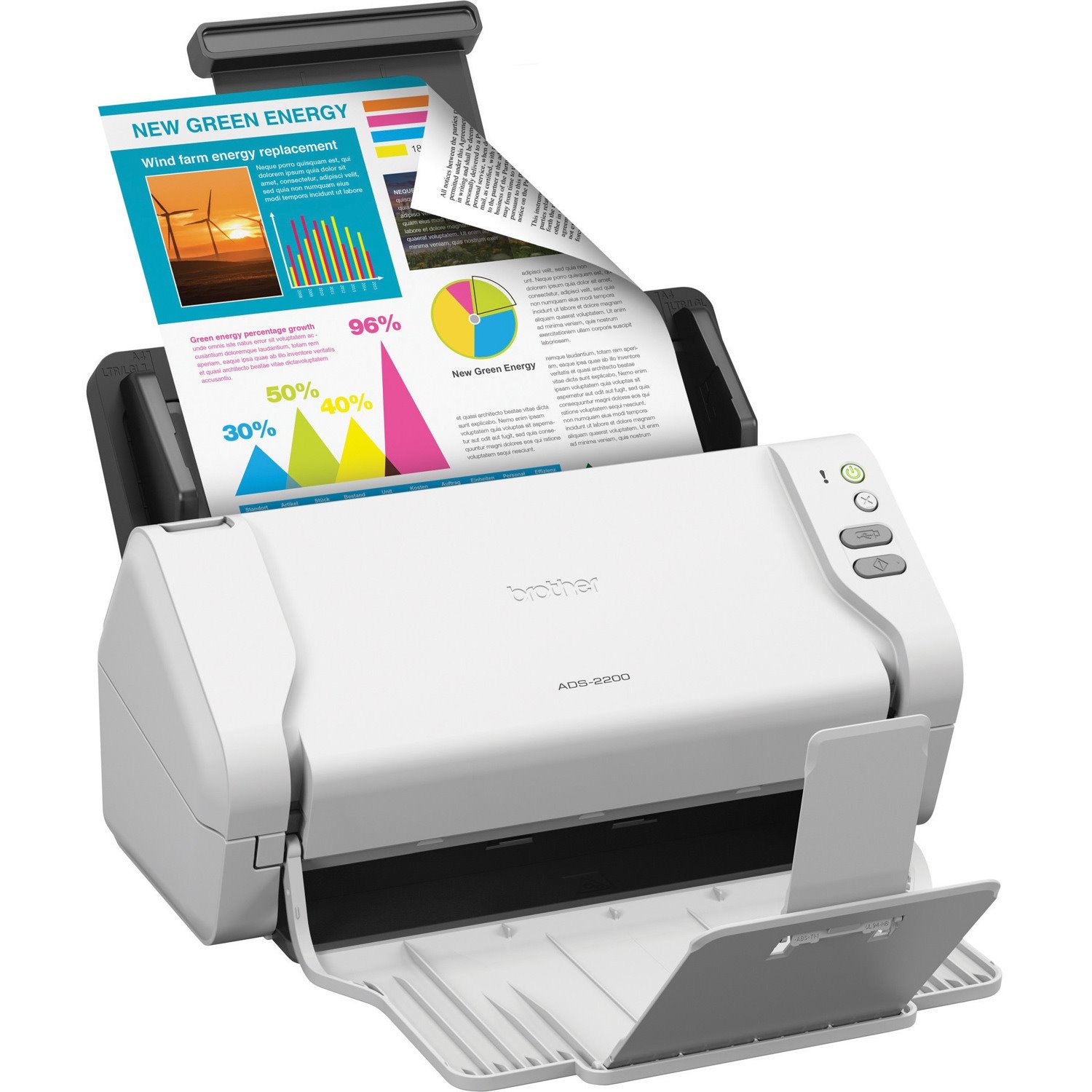 Brother ADS-2200 Sheetfed Scanner - 600 dpi Optical