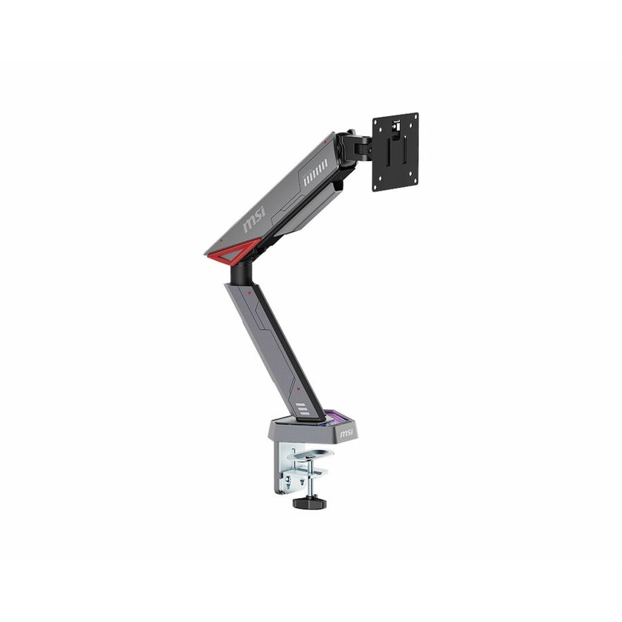 MSI Mounting Arm for Monitor, Flat Panel Display, Curved Screen Display - Matte Black, Painted Gray