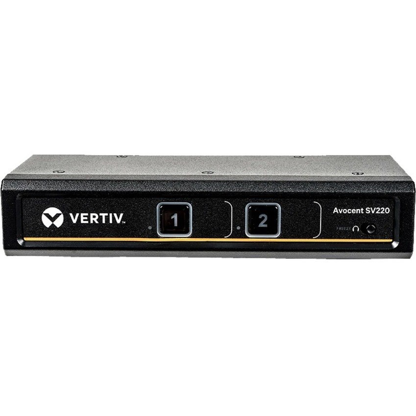 Vertiv Avocent SV220 Desktop KVM Switch | 2 Ports | DVI-I | USB | Single Monitor