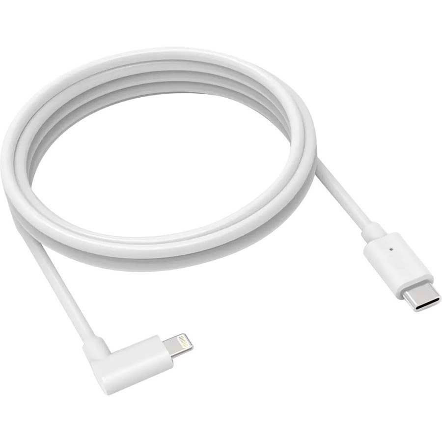 Compulocks 6ft USB-C Male to 90 Degree Lightning Charging Cable Right Angle White