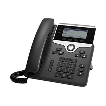 Cisco 7821 IP Phone - Corded - Wall Mountable - Charcoal