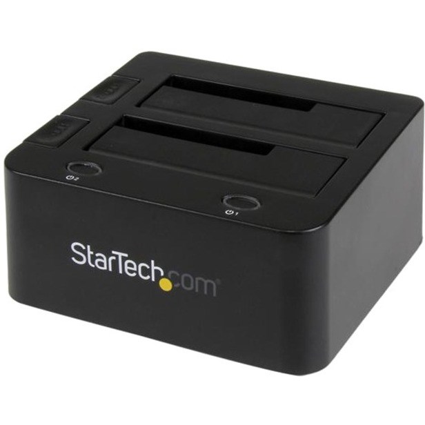 StarTech.com Dual-Bay USB 3.0 to SATA and IDE Hard Drive Docking Station, 2.5/3.5" SATA III and IDE (40 pin), SSD/HDD Dock, Top-Loading