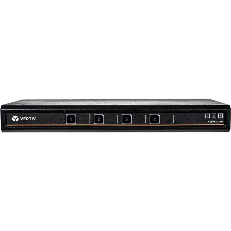 Vertiv Cybex SC840 Secure KVM | Single Head | 4 Port| Dual-link DVI-D | NIAP| 4K