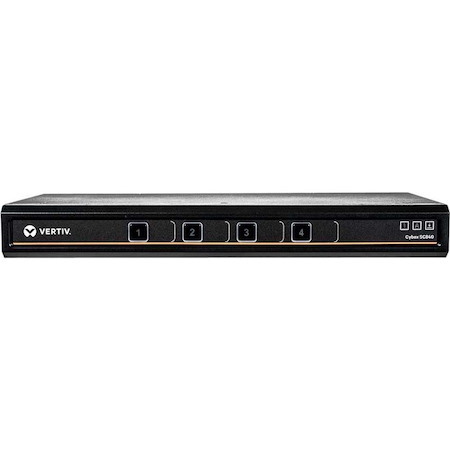 Vertiv Cybex SC840 Secure KVM | Single Head | 4 Port| Dual-link DVI-D | NIAP| 4K