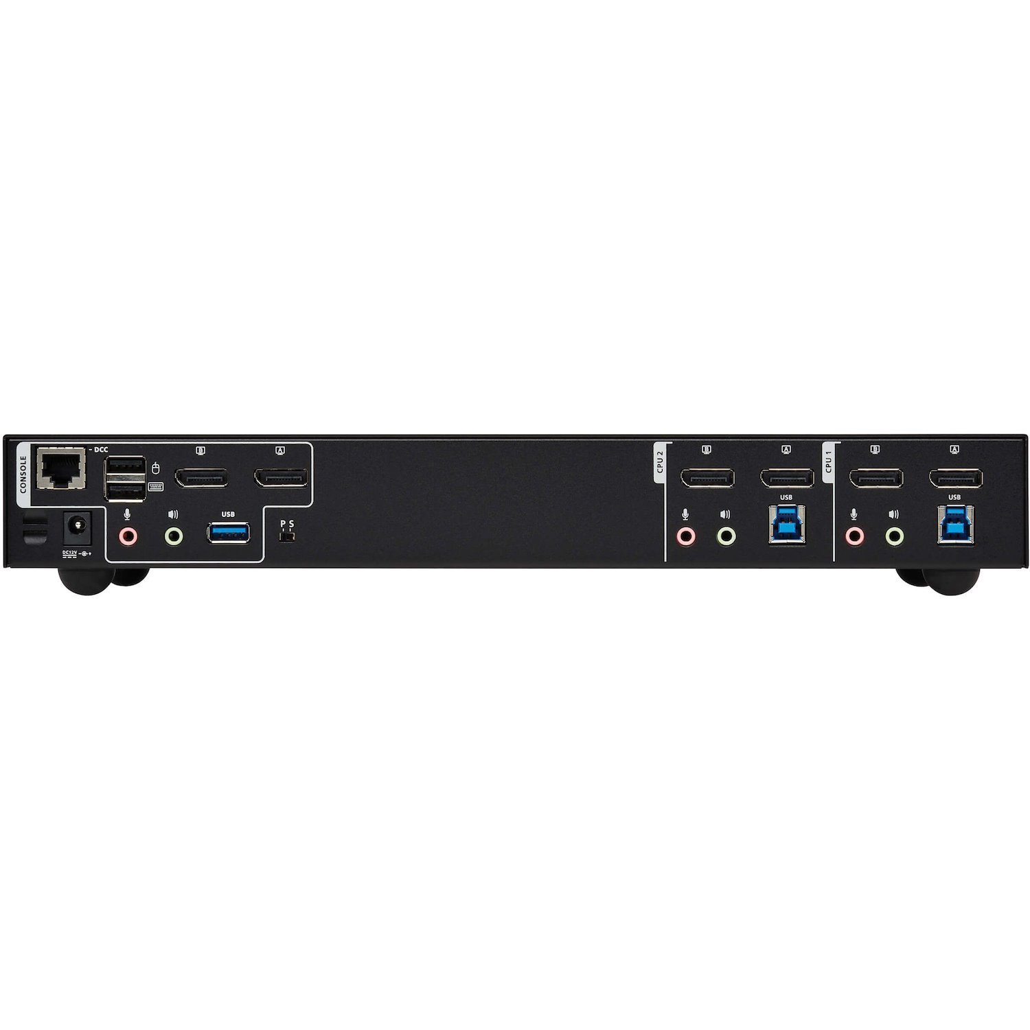 Tripp Lite by Eaton 2-Port DisplayPort Dual-Display KVM Switch - 4K 60 Hz, USB 3.2 Gen 1, HDCP 2.2, USB Sharing