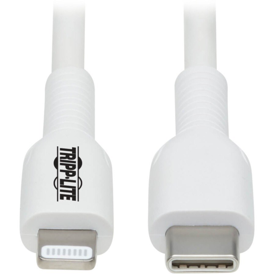 Eaton Tripp Lite Series USB-C to Lightning Sync/Charge Cable (M/M), MFi Certified, White, 1 m (3.3 ft.)