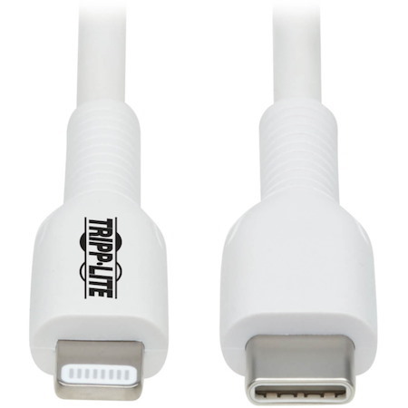 Eaton Tripp Lite Series USB-C to Lightning Sync/Charge Cable (M/M), MFi Certified, White, 1 m (3.3 ft.)