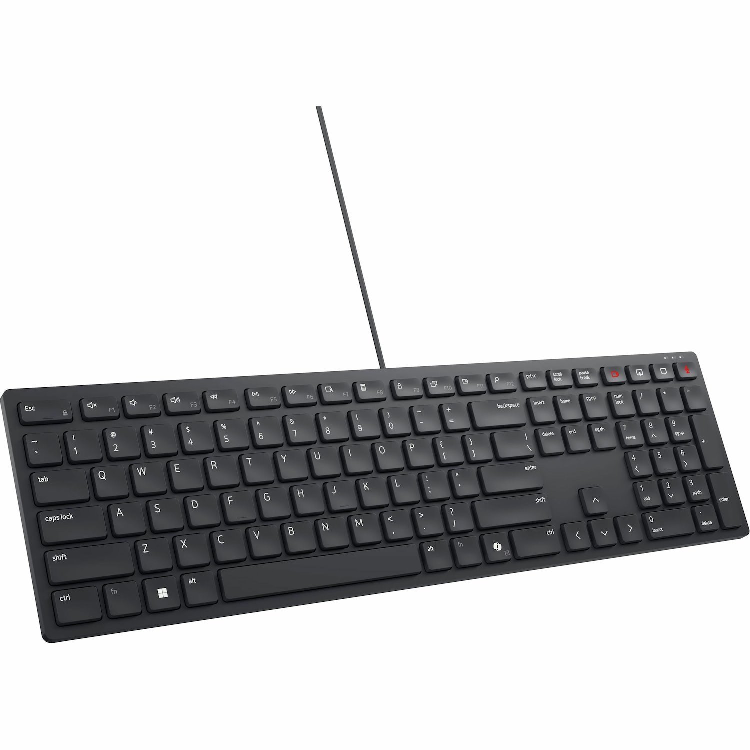 Dell Wired Collaboration KB525C Keyboard - Cable Connectivity - USB Type C, USB Type A Interface - English (US) - Black