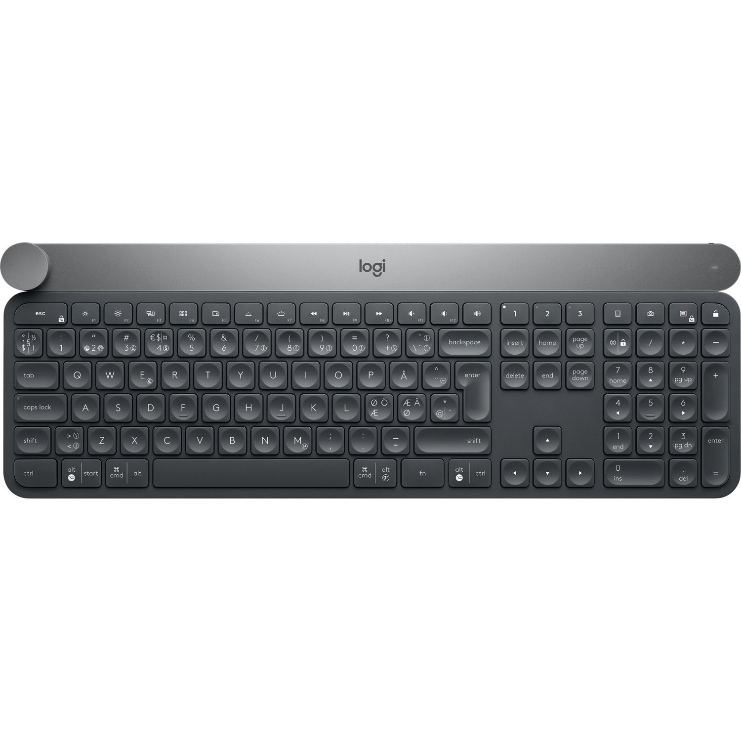 Logitech Craft Keyboard - Wireless Connectivity - USB Interface - Jog Dial - French - AZERTY Layout