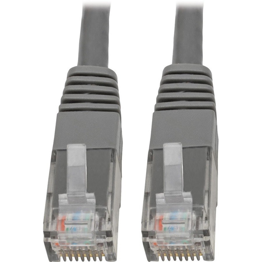 Eaton Tripp Lite Series Cat6 Gigabit Molded (UTP) Ethernet Cable (RJ45 M/M), PoE, Gray, 10 ft. (3.05 m)