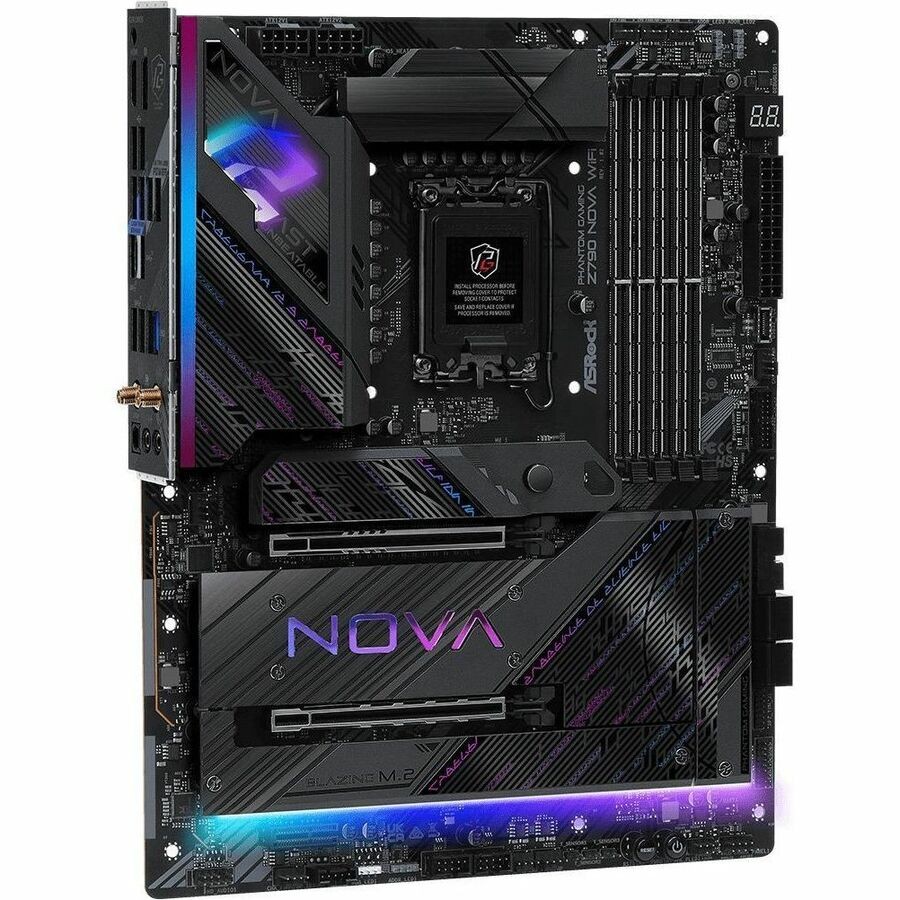 Phantom Gaming Z790 Nova Wifi Gaming Desktop Motherboard - Intel Z790 Chipset - Socket LGA-1700 - ATX