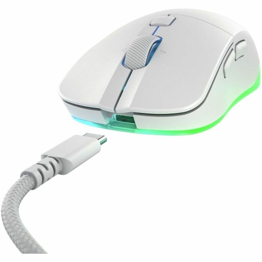 CHERRY XTRFY M50 Gaming Mouse - Bluetooth/Radio Frequency - USB Type A - 5 Button(s) - White