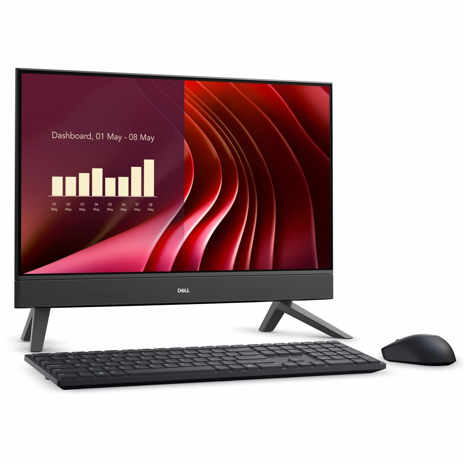 Dell EC24250 All-in-One Computer - Intel Core 7 150U - 16 GB - 1 TB SSD - 23.8" Full HD Touchscreen - Desktop - Black