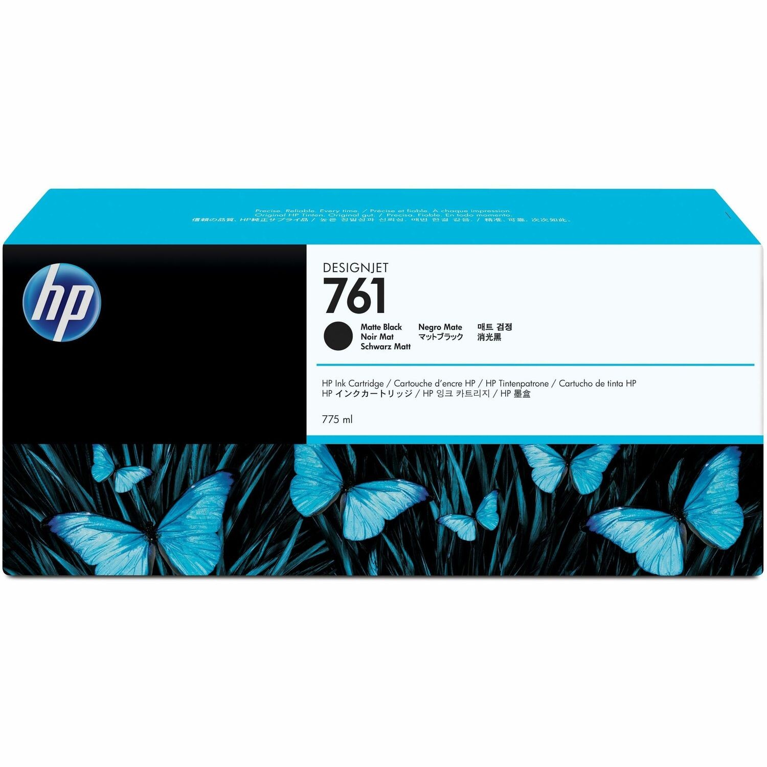 HP 761 Origineel Inkjet Inktcartridge - Mat zwart - 1 / Stuk