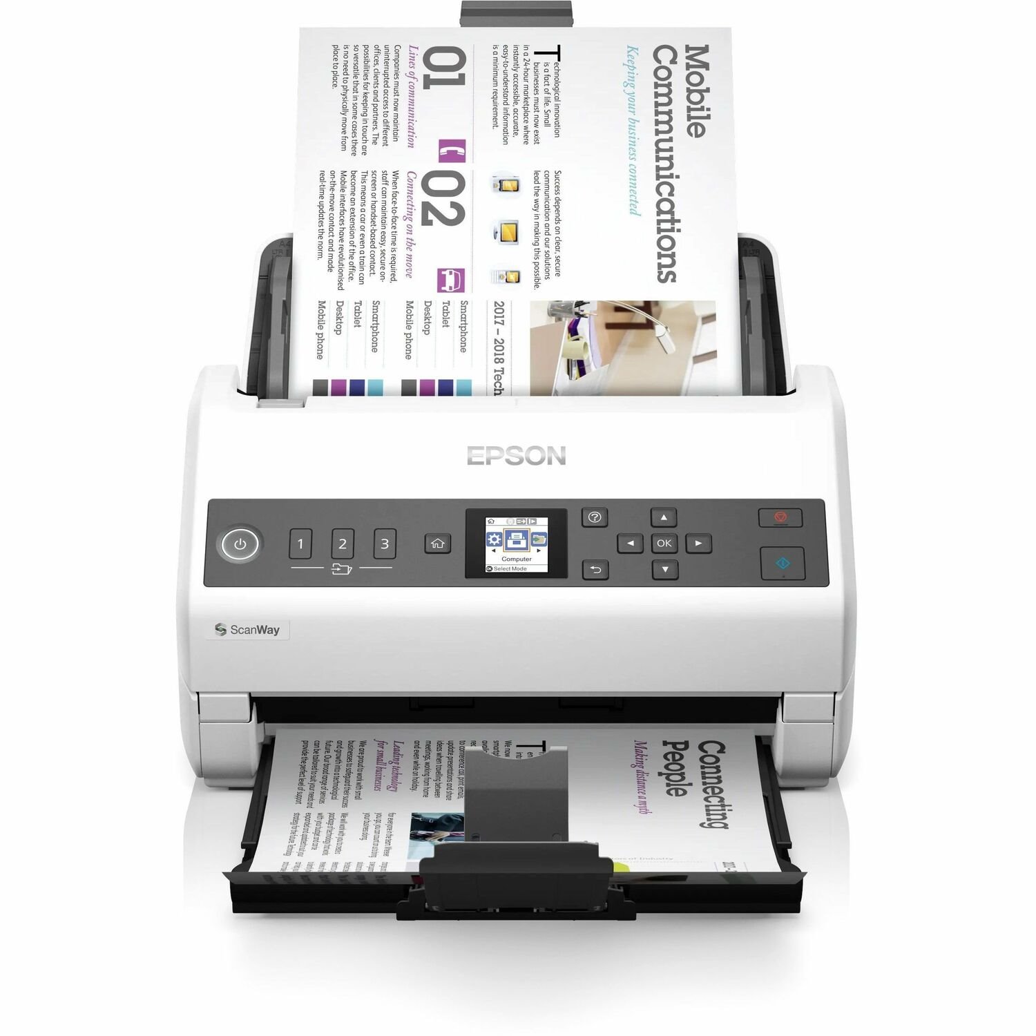 Epson DS-730N Sheetfed Scanner - 600 dpi Optical - TAA Compliant