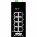 Eaton Tripp Lite Series 8-Port Unmanaged Industrial Ethernet Switch - 10/100 Mbps, Ruggedized, -40° to 75°C, EIP QoS, DIN Mount, TAA
