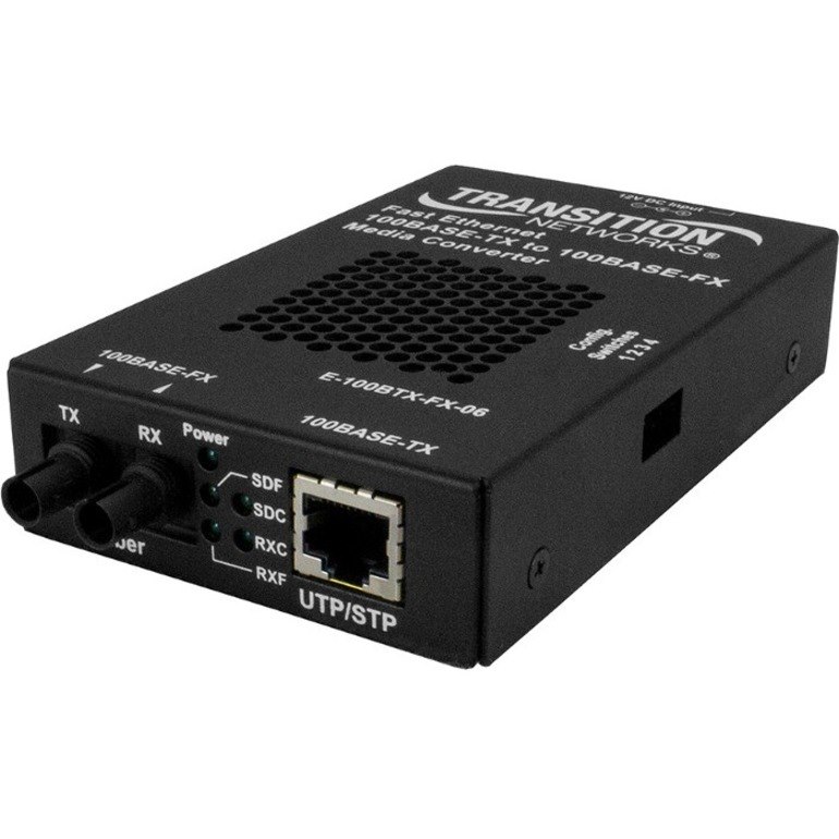 Transition Networks Stand-alone Fast Ethernet Media Converter 100Base-TX to 100Base-FX