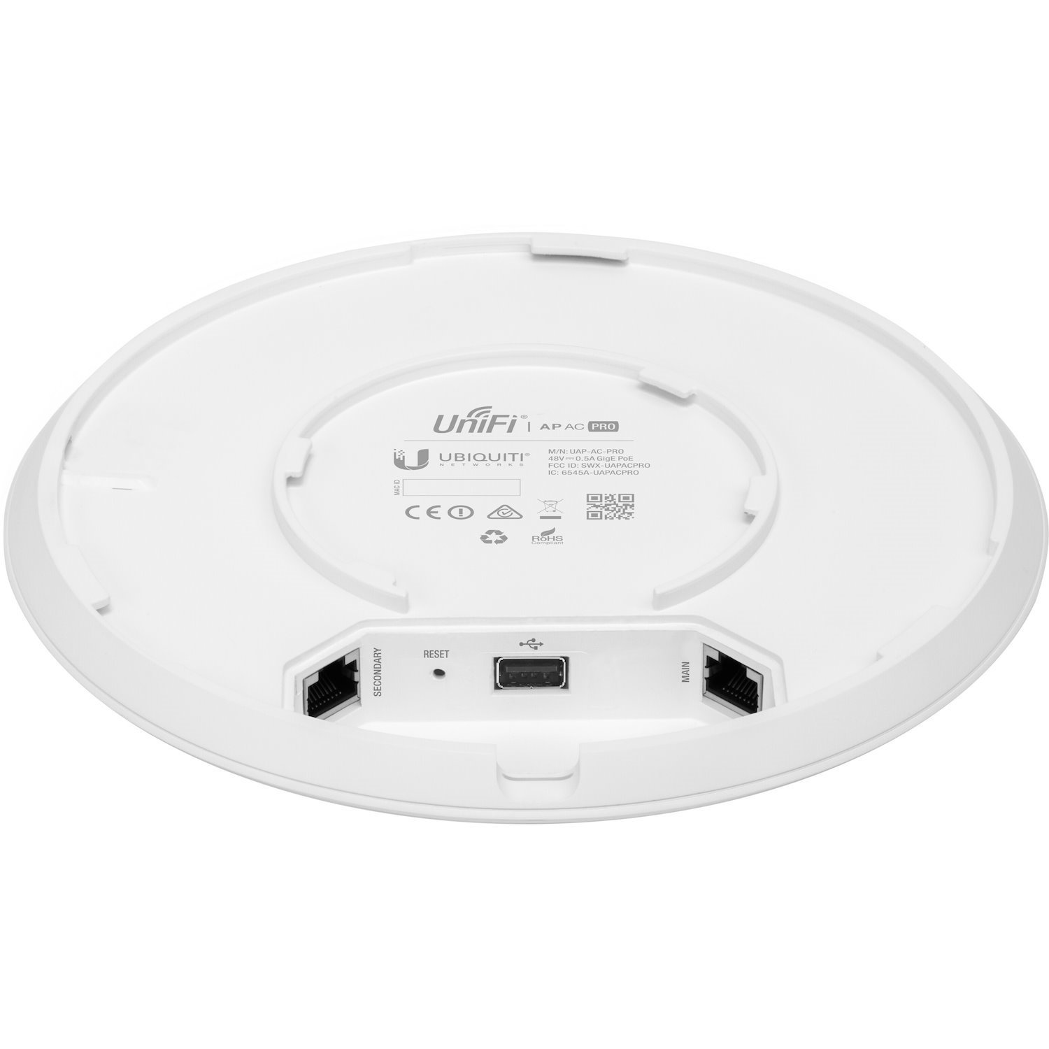 Ubiquiti UniFi UAP-AC-PRO IEEE 802.11ac 1,27 Gbit/s Draadloos toegangspunt
