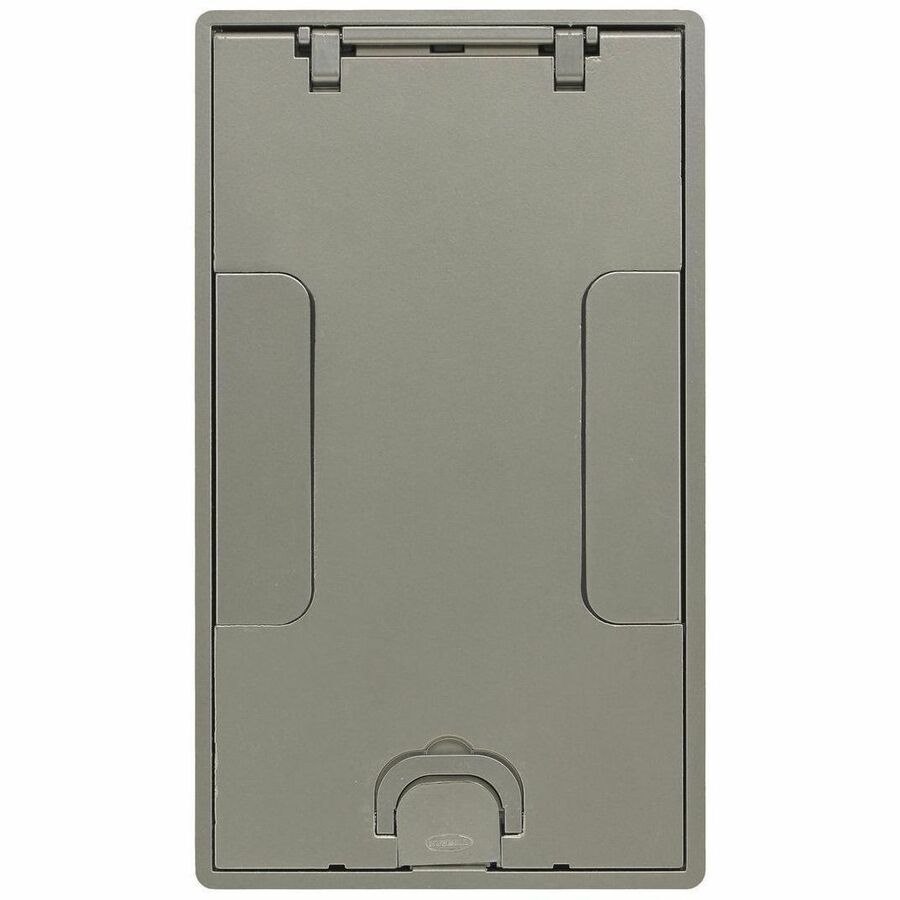 Hubbell 2/4G Tile CVR, Flush, Nickel Powder