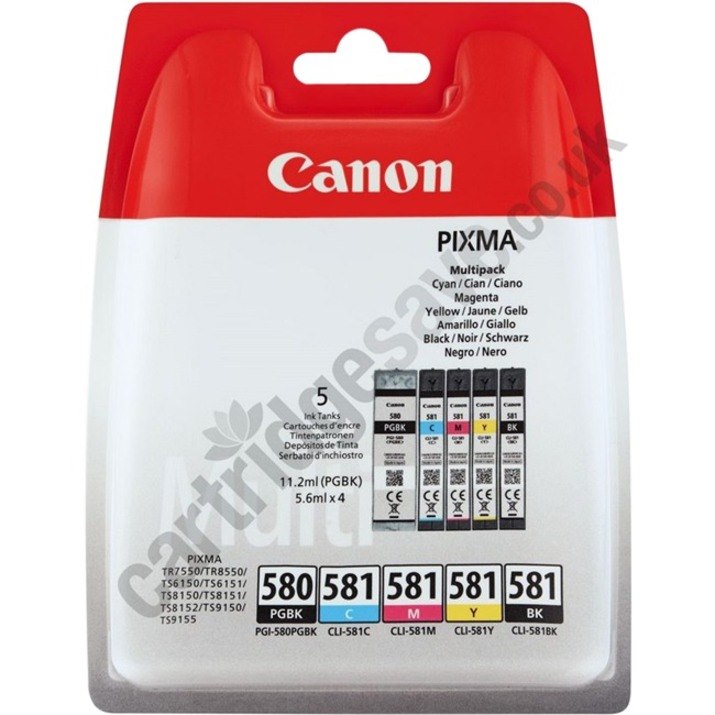Canon Original Inkjet Ink Cartridge - Multi-pack - Black, Cyan, Yellow, Magenta - 5 Pack
