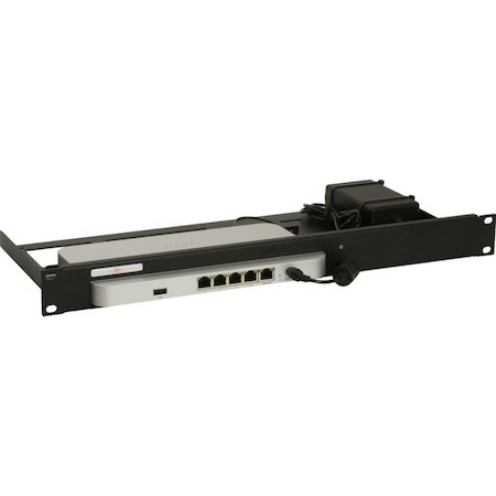 RACKMOUNT.IT RM-CI-T4 1U Rack-mountable Rack Shelf for Firewall - 482.60 mm Rack Width - Jet Black