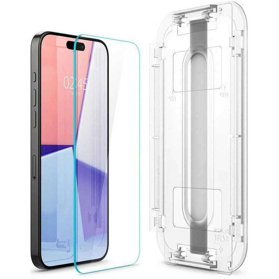 Spigen EZ FIT GLAS.tR 9H Gehard glas Schermbescherming voor iPhone 15 Pro Max - 1 Pak