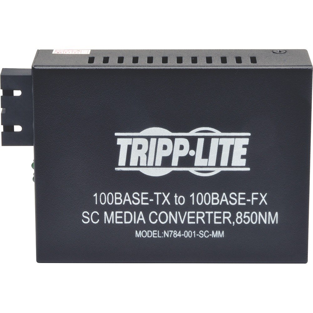 Eaton Tripp Lite Series 10/100 SC Multimode Fiber to Ethernet Media Converter, 550M, 850nm